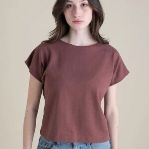 Conscious Clothing SATRUDAY TEE, Russet, Medium